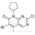 6-Bromo-2-cloro-8-ciclopentil-5-metilpiridido [2,3-d] pirimidin-7 (8H) -one CAS 1016636-76-2